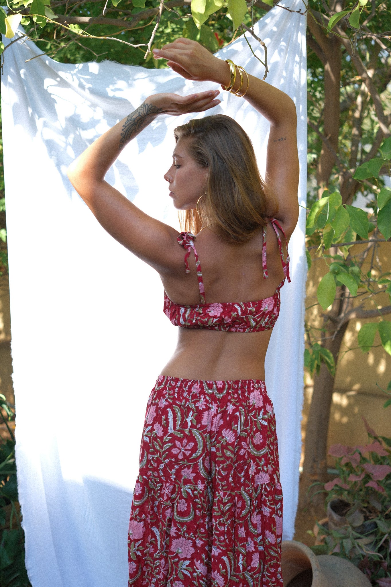 MOANA TOP - CHERRY RED