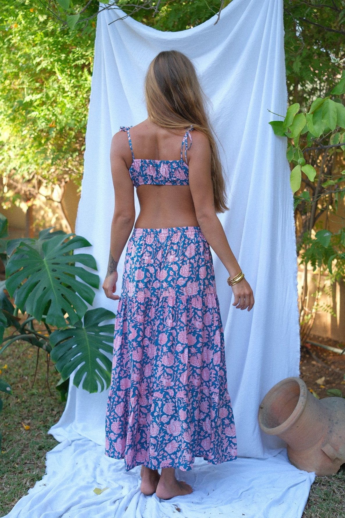 CLASSIC MAXI SKIRT - BLUE